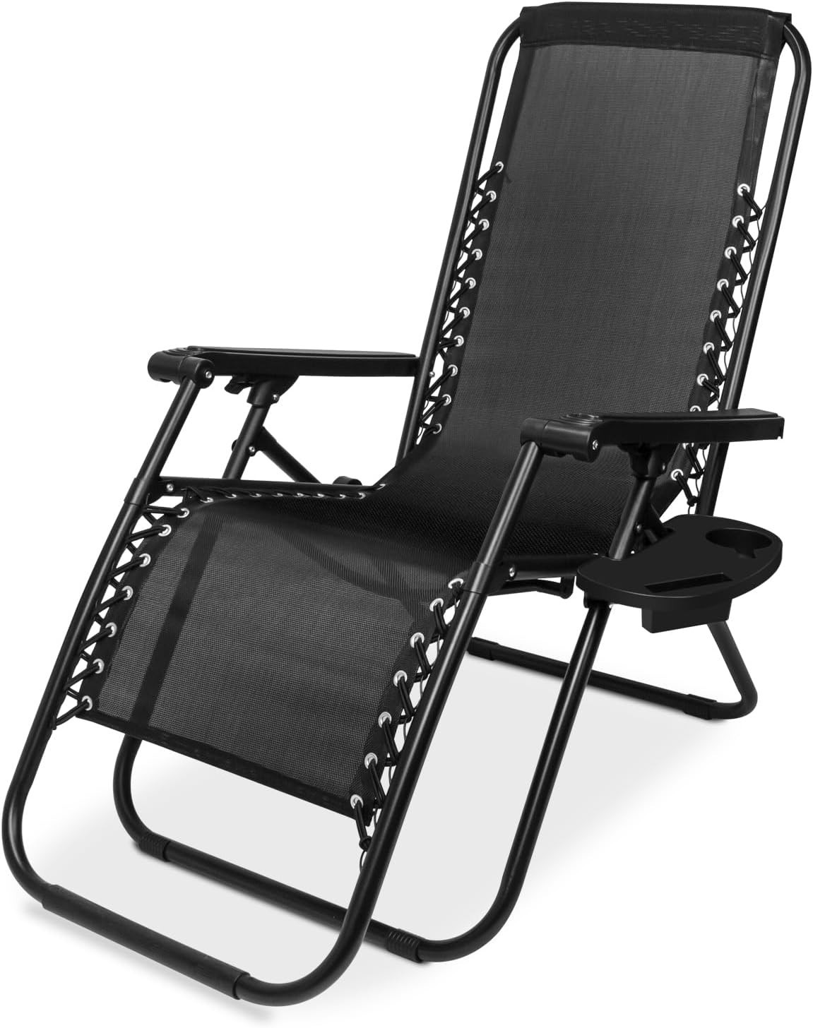 SZHLUX 1 PCS Adjustable Steel Mesh Zero Gravity Lounge Chair Recliners W/Pillows gallery