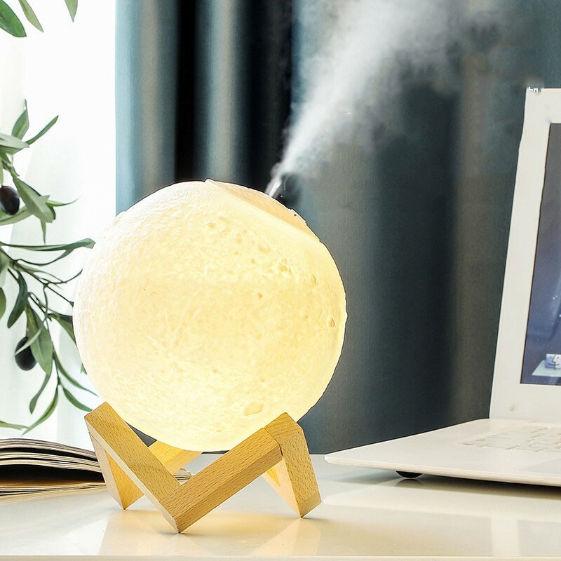 L-015-02 1500ML Humidifier Diffuser Nano Mist 15CM Moon Night Light USB gallery