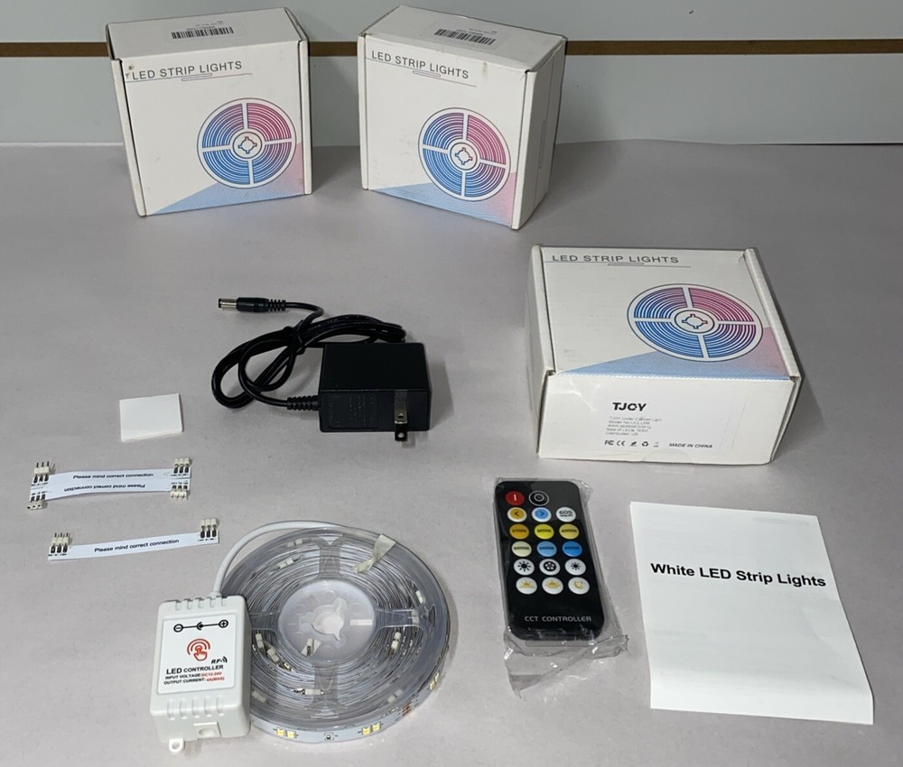 TJOY Motion Sensor LED Strip Lights, Under Cabinet Lights Kit W/ Remote, 3 PACK!