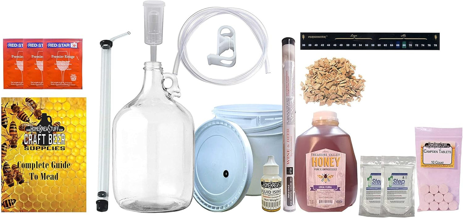 Deluxe Mead Making Kit - One Gallon - Reusable Fermentation Kit - Make Your Own gallery