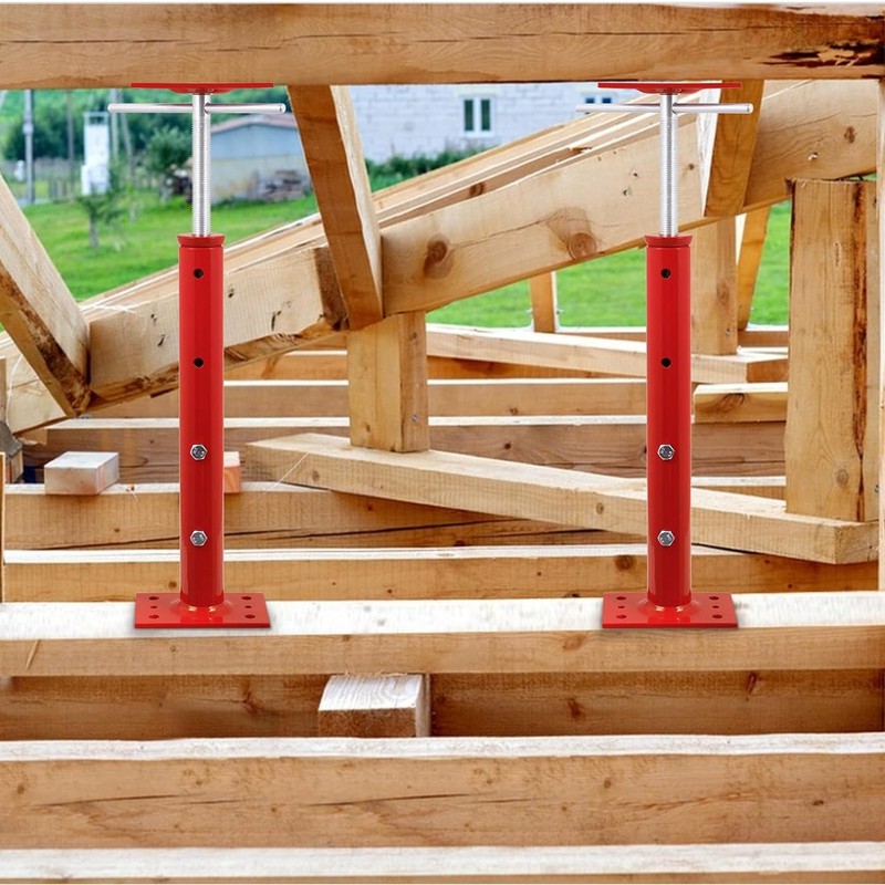 4pcs 19"-36" Height Range Adjustable Floor Jack Post House Floor Leveling Lift gallery