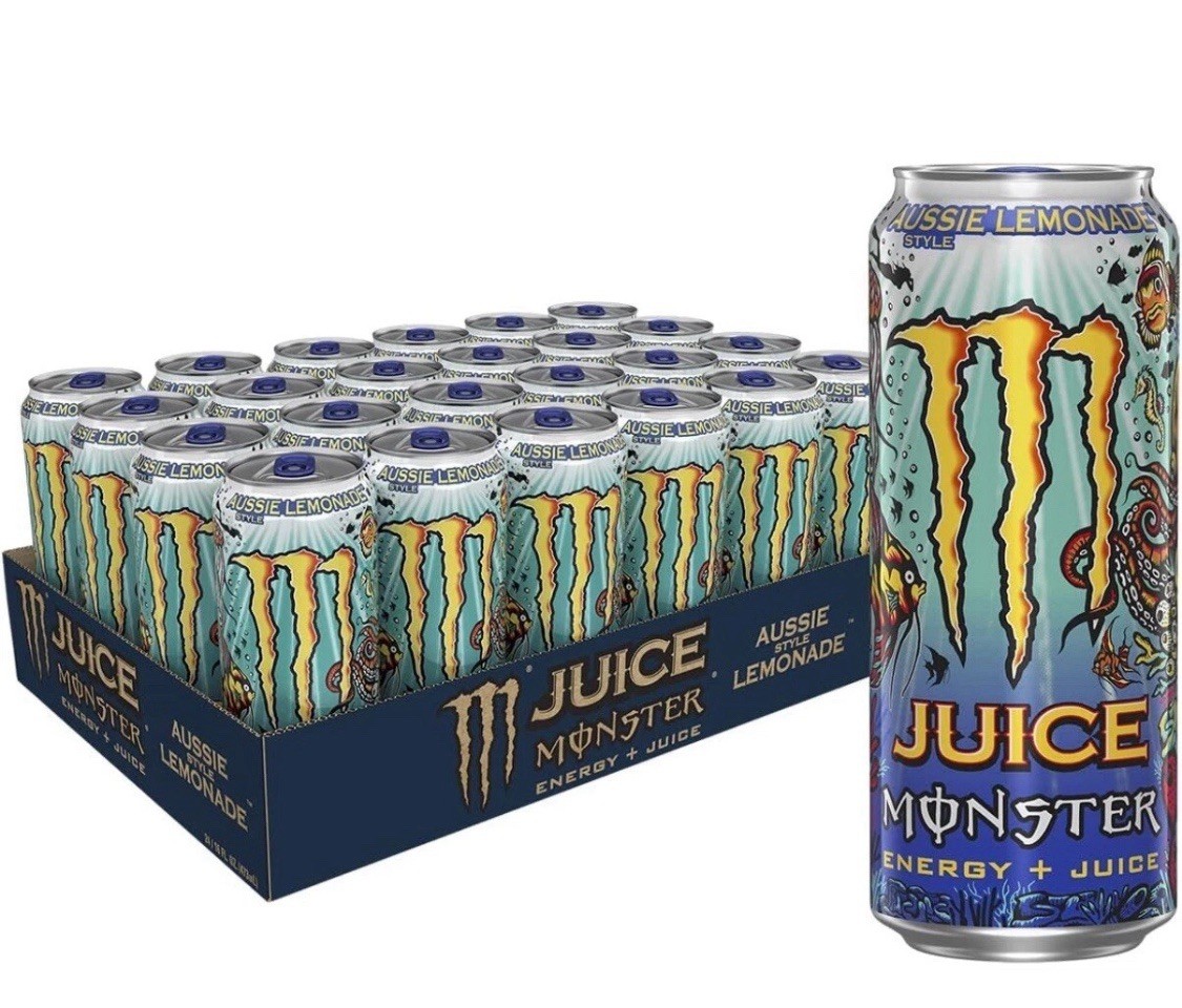 Monster Energy + Juice Aussie Style Lemonade 16 Fl Oz Cans Case (24 Pack) gallery