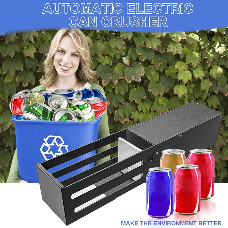 Electric Can Crusher Automatic Can Crushers Recycling 8oz 12oz & 16oz Cans gallery