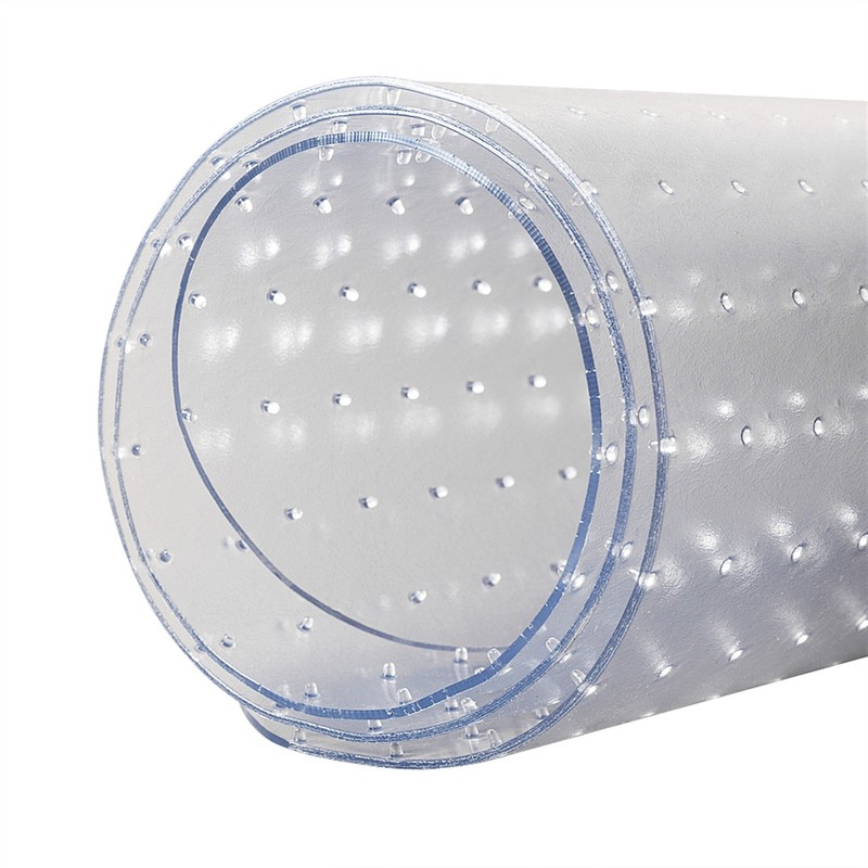High Quality PVC Rectangle Floor Protection Mat Chair Mat with Nail Transparent gallery