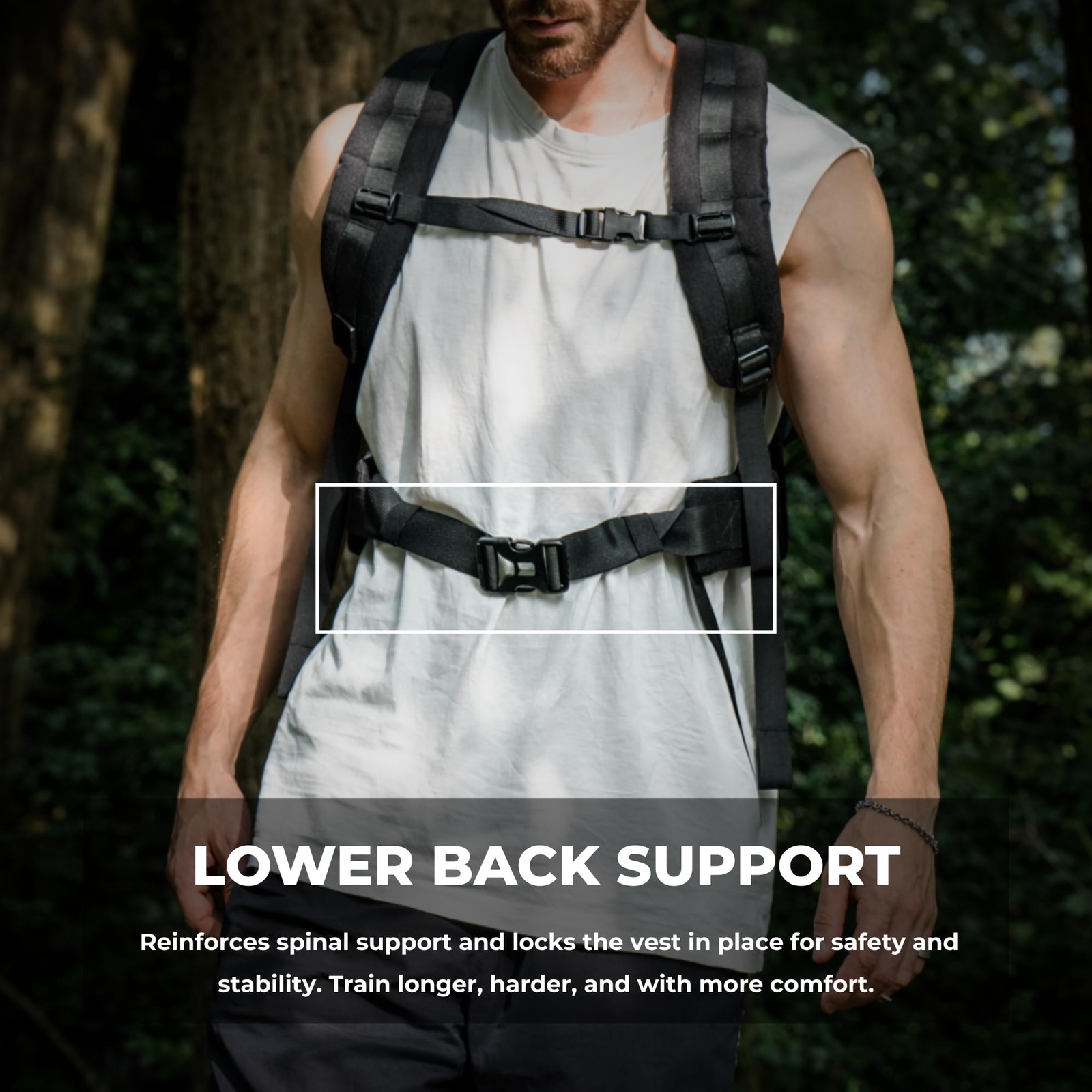 Rucking Backpack V2, Weighted Rucking Backpack with Lower Back Support for Fi... 3