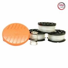 Black & Decker replacement Trimmer Spool 3 Pack & Cap & Spring .065 AF-100