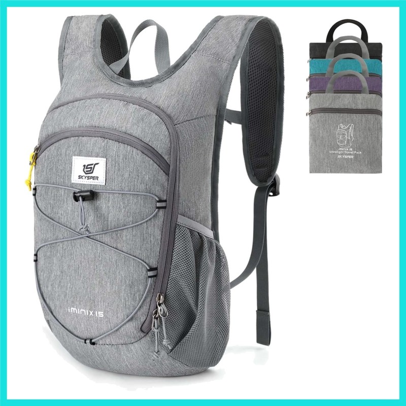 15L/20L Foldable Hiking Backpack Lightweight Packable Travel Daypack with Che...