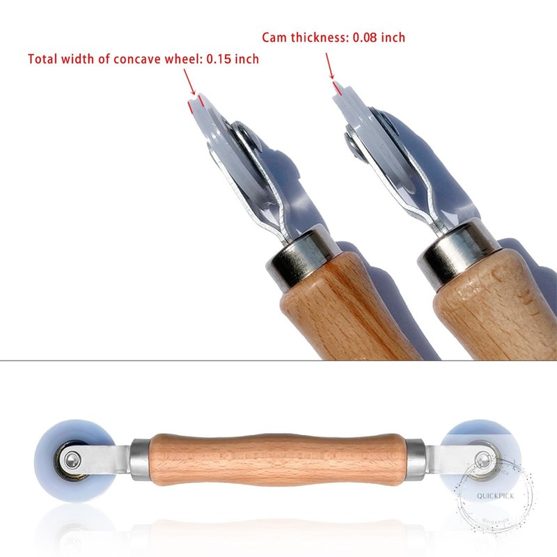 3Pcs Screen Tool, Window Screen Spline Roller Tool with Wooden Handle and Steel/ gallery