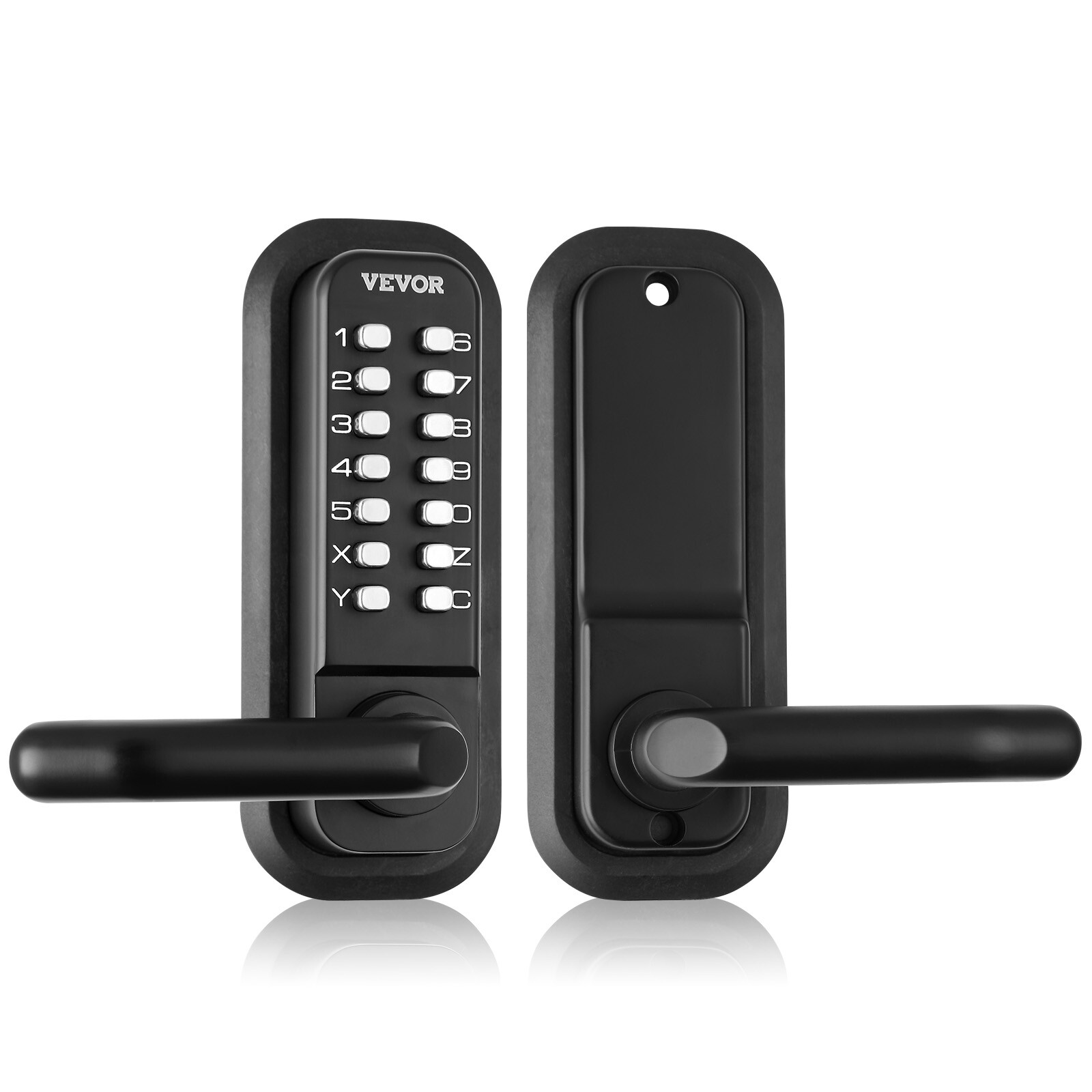 VEVOR Mechanical Keyless Entry Door Lock 14 Digit Keypad and Handle Embedded gallery
