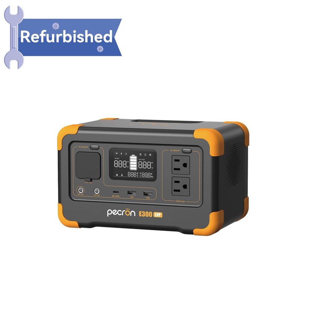 Refurbished PECRON Power Station E300LFP 288Wh Solar Generator For Home Back-up