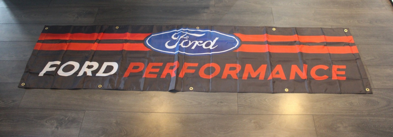 Ford Performance Racing Banner Flag Big 2x8 feet Automotive Car Mechanic Garage gallery