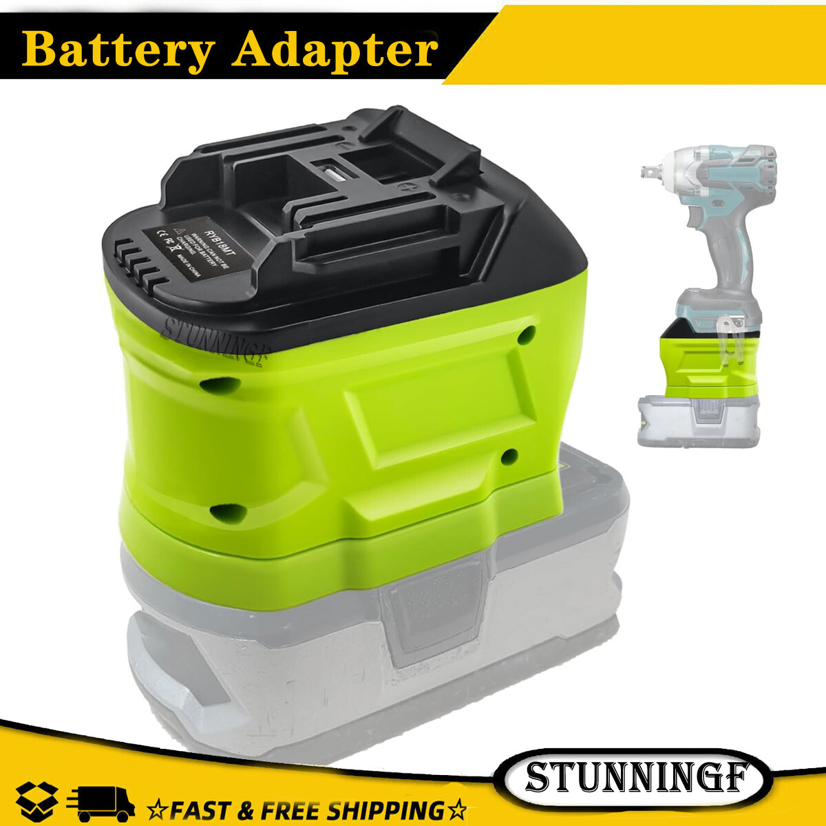 Converter Battery Adapter for Ryobi 18V Li-ion Battery to for Makita 18V Tool gallery