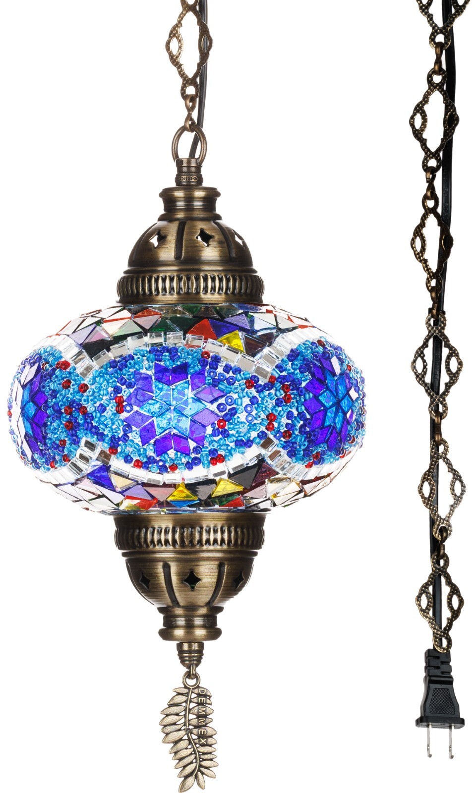 SWAG PLUG-IN Turkish Moroccan Mosaic Ceiling Hanging Lamp Pendant Light Fixture gallery