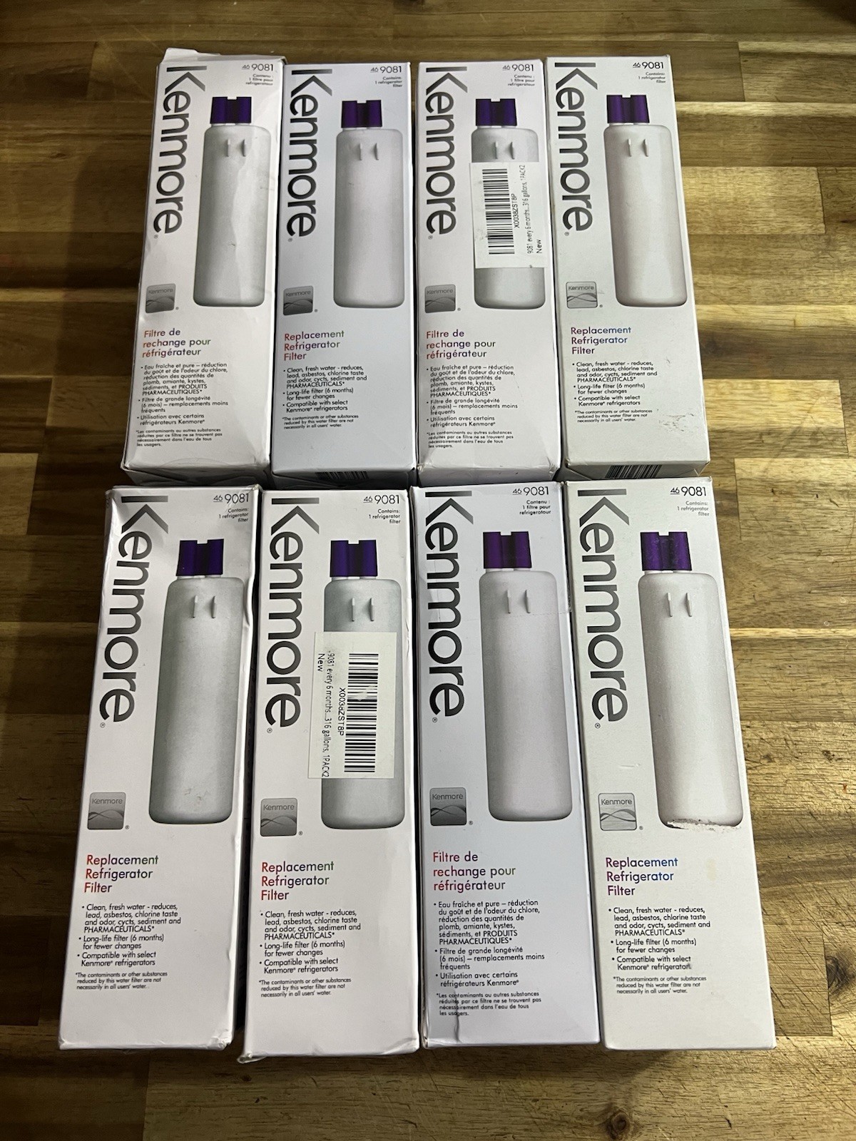 Lot of 8 Kenmore 9081 Replacement Refrigerator Water Filter 46-9081(2 unsealed) gallery