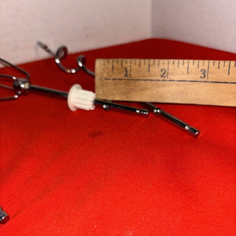 *Replacement* Unbranded-Generic Standard Set Of 6 Silver Toned Whisks- DoughHook gallery