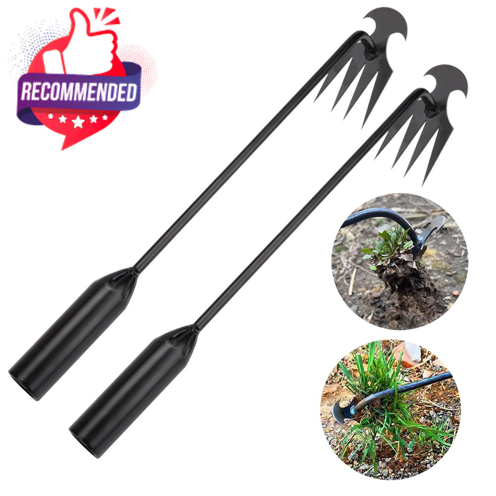 WMM Weed Puller Tool Gardening Tools Set of 2 Uprooting Pulling Tool, 4...