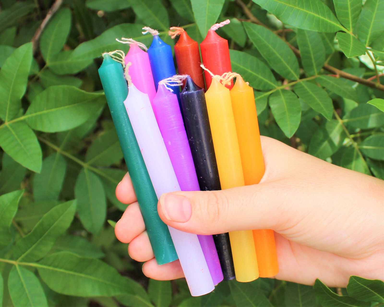 12 Mini 4" Chime Spell Candles: Choose Color BUY 2 GET 1 FREE (3 IN CART) gallery