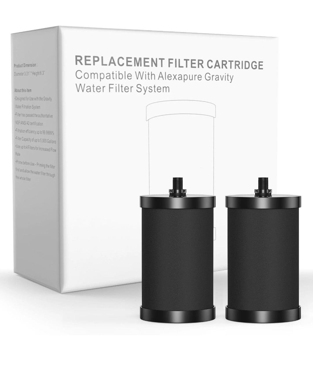 2387 Filter Replacement Compatible with Alexapure 2387 Pro Water Filter-2 Pack gallery
