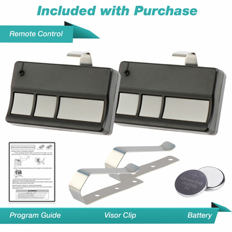 2 For Liftmaster Security+ Plus 05/99 973LM 3 Button Garage Door Opener Remote gallery