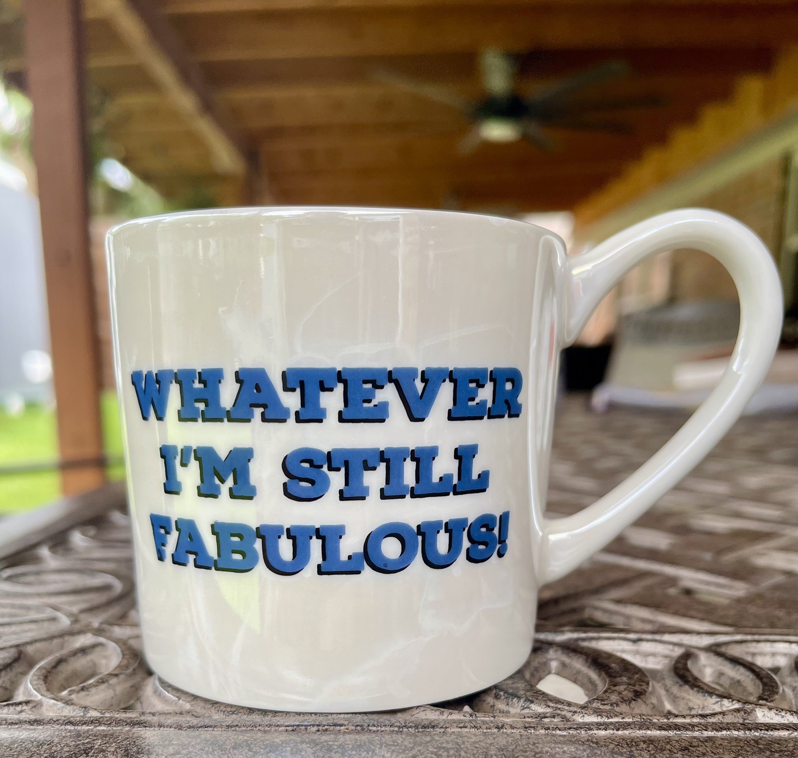 Threshold Sassy "Whatever, I'm Still Fabulous" Porcelain Coffee Mug Cup Gift gallery