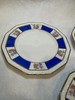 Rosenthal MARIA Blue White Pink Roses 3 Bread Butter Dodecagon Circa 1920’s gallery