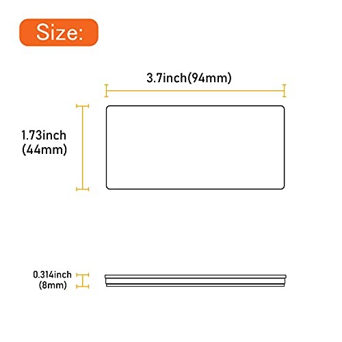 E-Mark CCC 2pcs Rectangle Reflector Self Adhesive Stick on Trailer Amber gallery