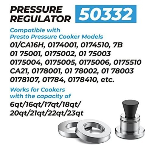 50332 Pressure Cooker Regulator 5-10-15lb Weight Replacement for Presto Canner gallery