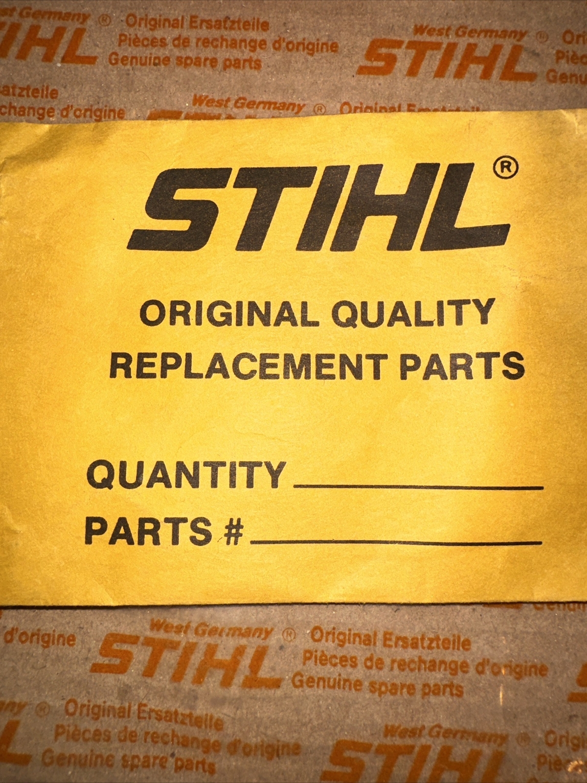 GENUINE STIHL CHAINSAW MODEL NAME TAG BADGE RIVET 3X6 (QTY 2) 0000-974-1000 -B65 gallery