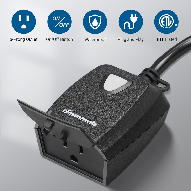 Wireless Remote Control Electrical Outlet Switch Outdoor Indoor Waterproof gallery