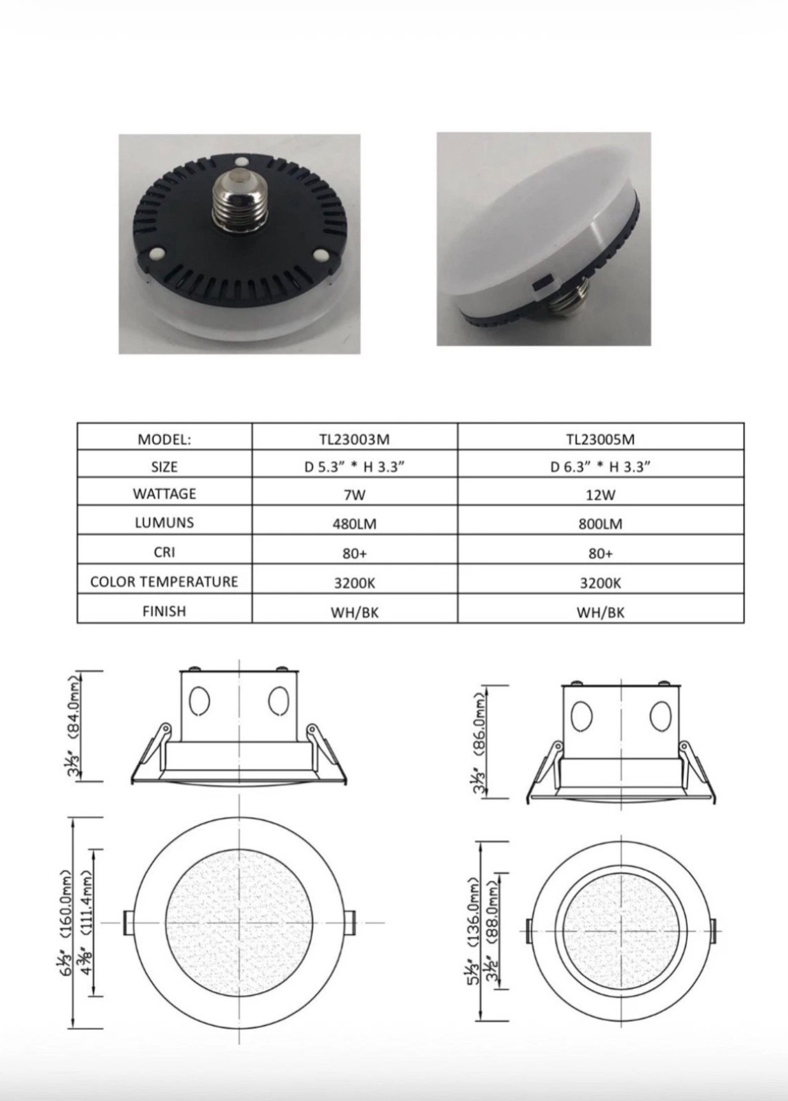 Replacement Bulbs TL23005B (6 bulbs per box) gallery