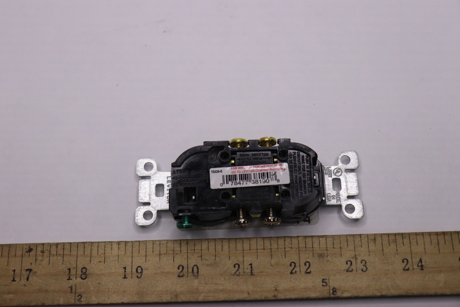 Leviton 15 Amp Tamper Resistant Duplex Outlet Black R55-T5320-00E gallery