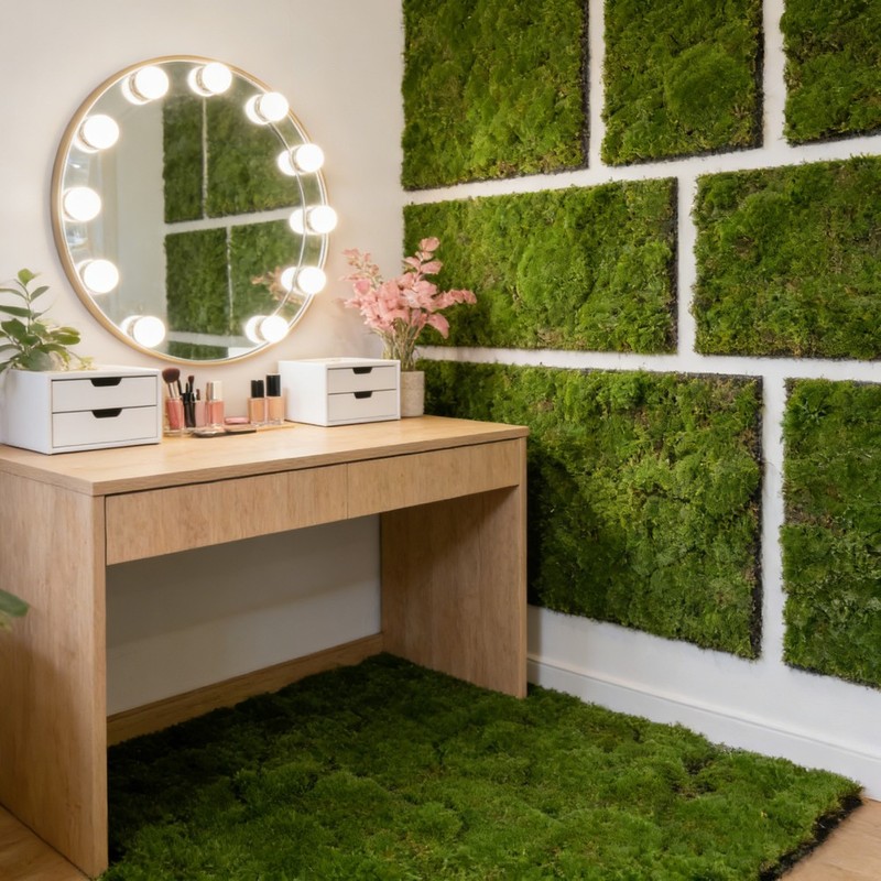 2Pcs Simulation Moss Turf Green Artificial Moss for Landscaping and Home Decor gallery