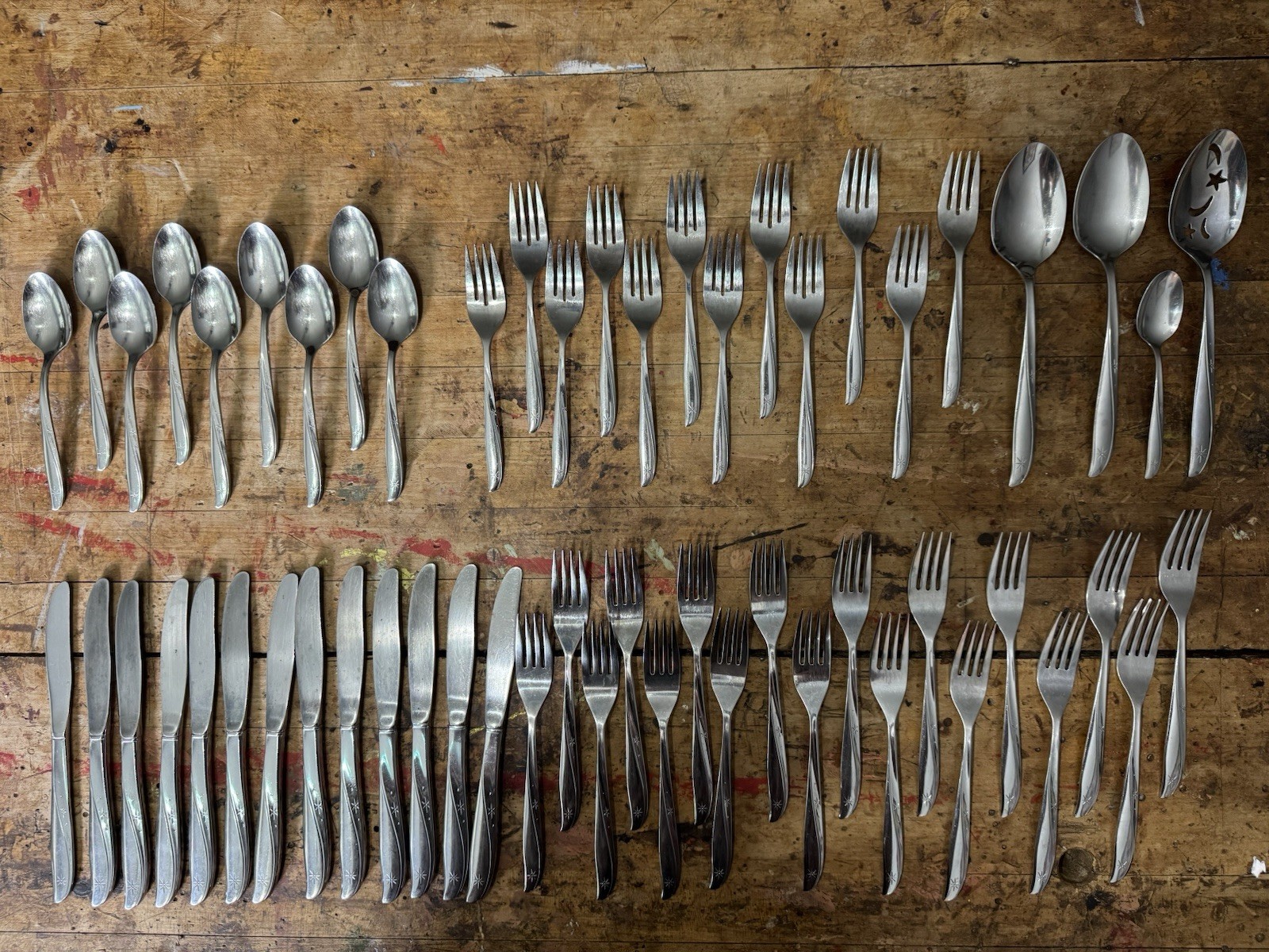 Oneida Community “Twin Star” Stainless Steel (set Of 56) gallery
