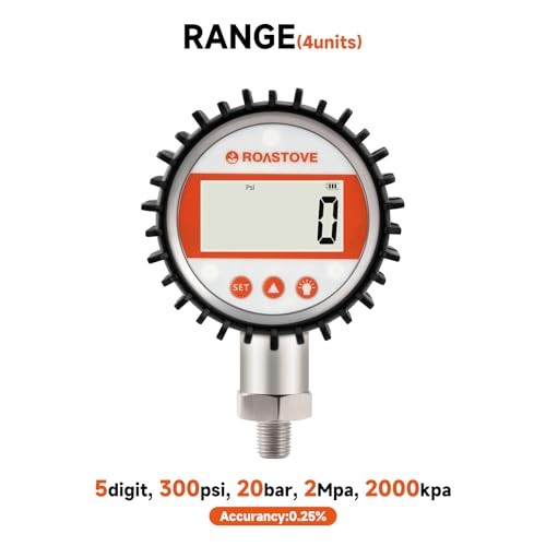 3-1/8" Dial Size, Digital Pressure Gauge, 0 3-1/8",0-300PSI gallery