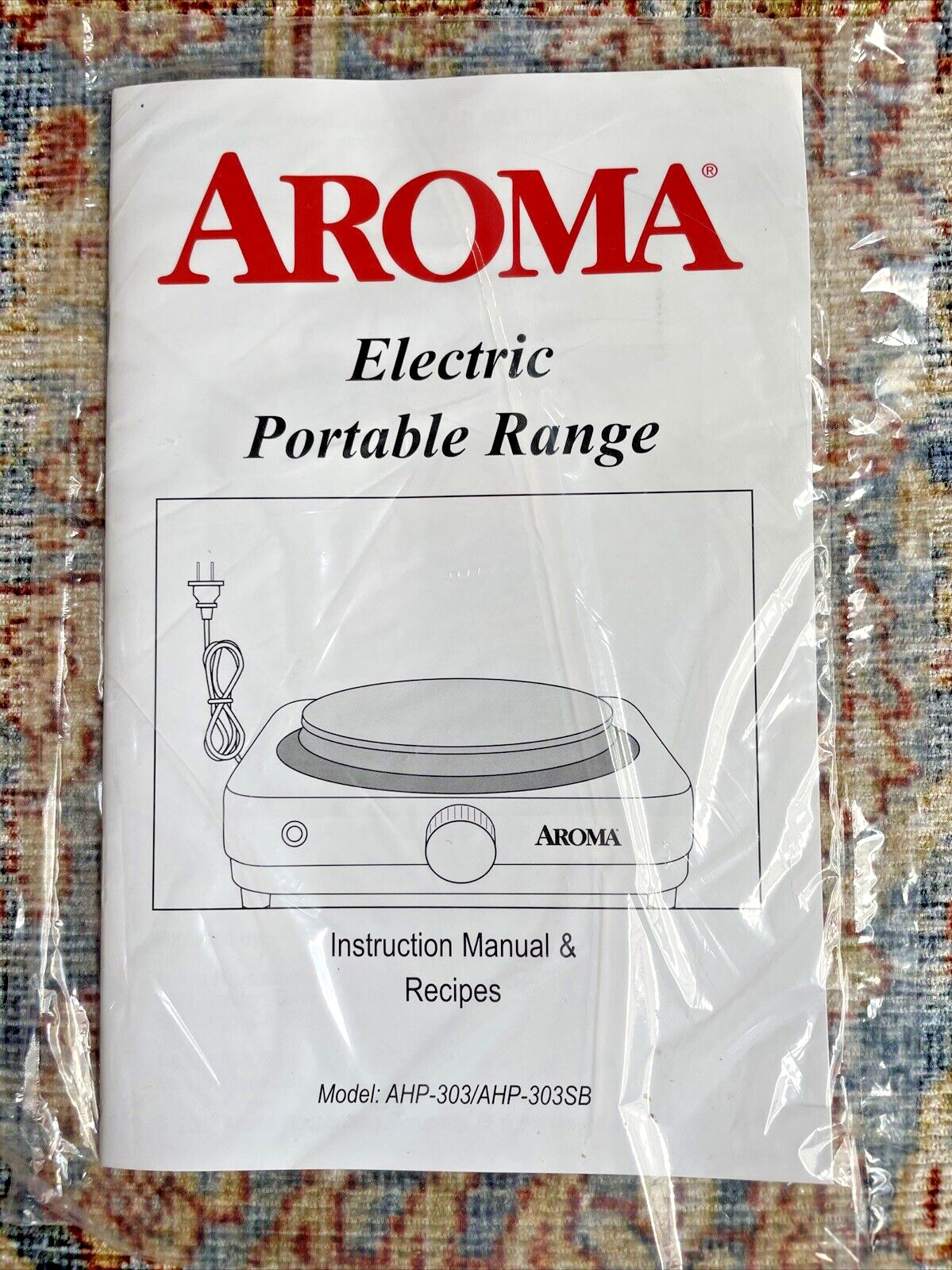 AROMA Electric Portable Range Instruction Manual & Recipes AHP-303/AHP-303SB gallery