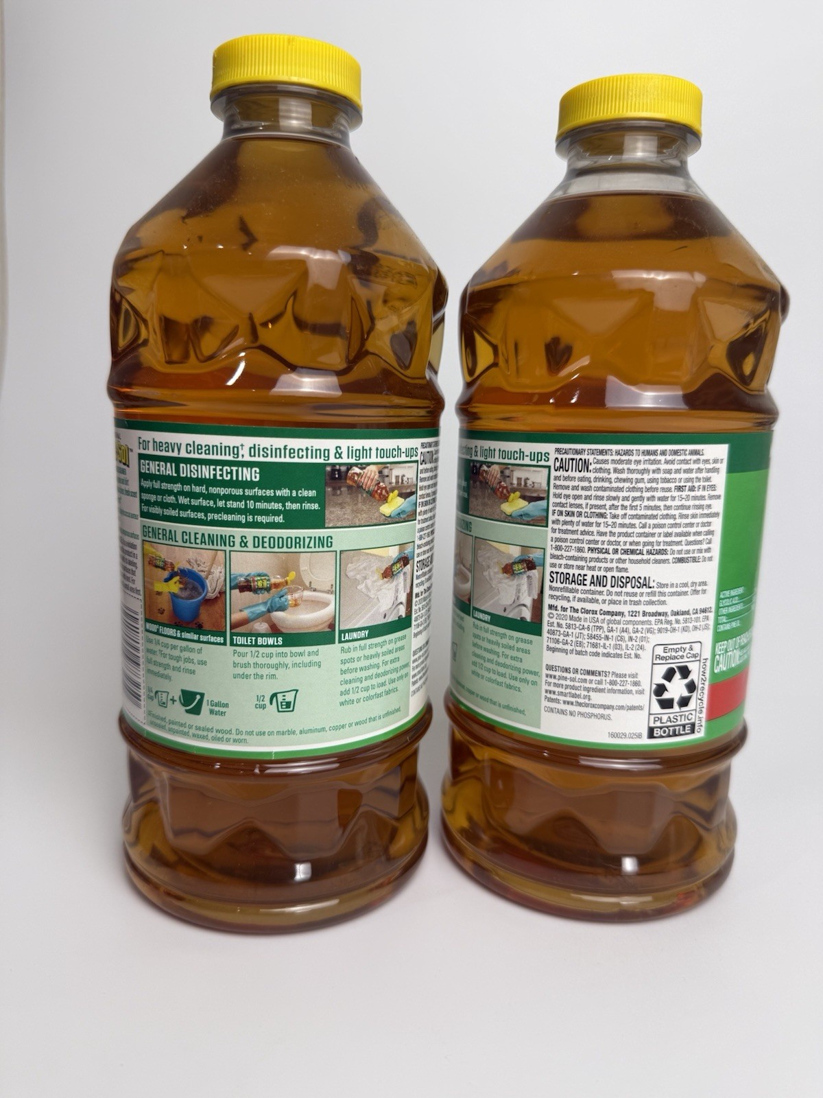 2 Pine Sol ORIGINAL Formula w/ PINE OIL Glycolic Acid Multi Surface 40 oz Each gallery
