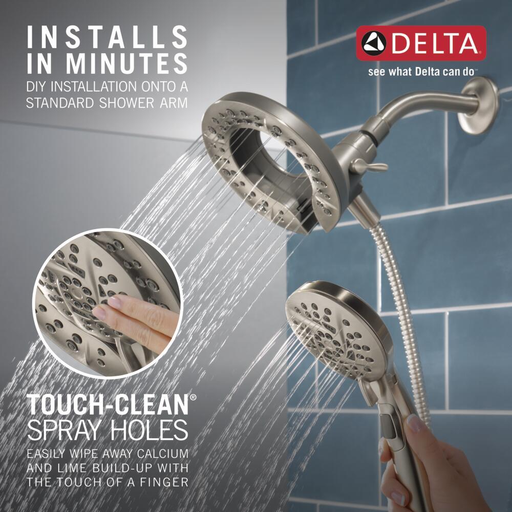 Delta In2ition Handheld Shower Head 5-Setting Satin Nickel-Certified Refurbished gallery