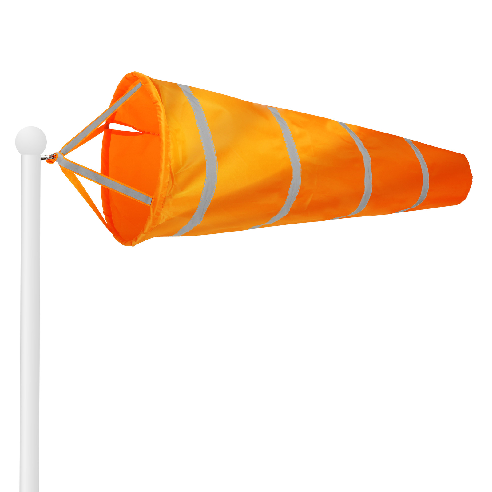 G128 Orange Windsock 60 Inch Printed Polyester Wind Direction Measurement gallery