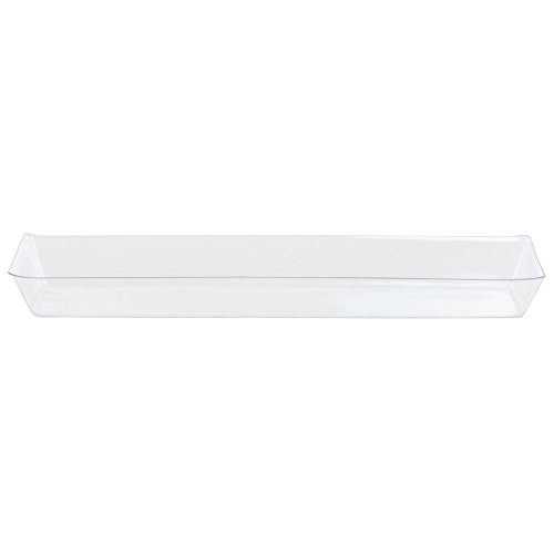 HUBERT Basket Liner Rectangular Clear PETG Plastic- 18"L x 6"W x 2 1/2"H gallery