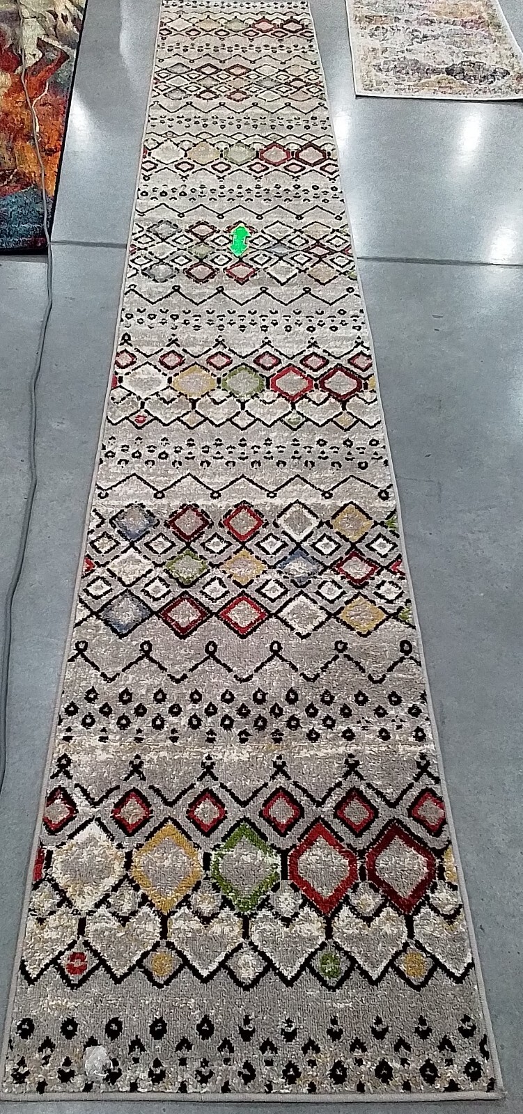 LT GREY / MULTI 2'-3" x 14'-0" Flaw in Rug, Reduced Price 1172766828 AMS108G-214 gallery