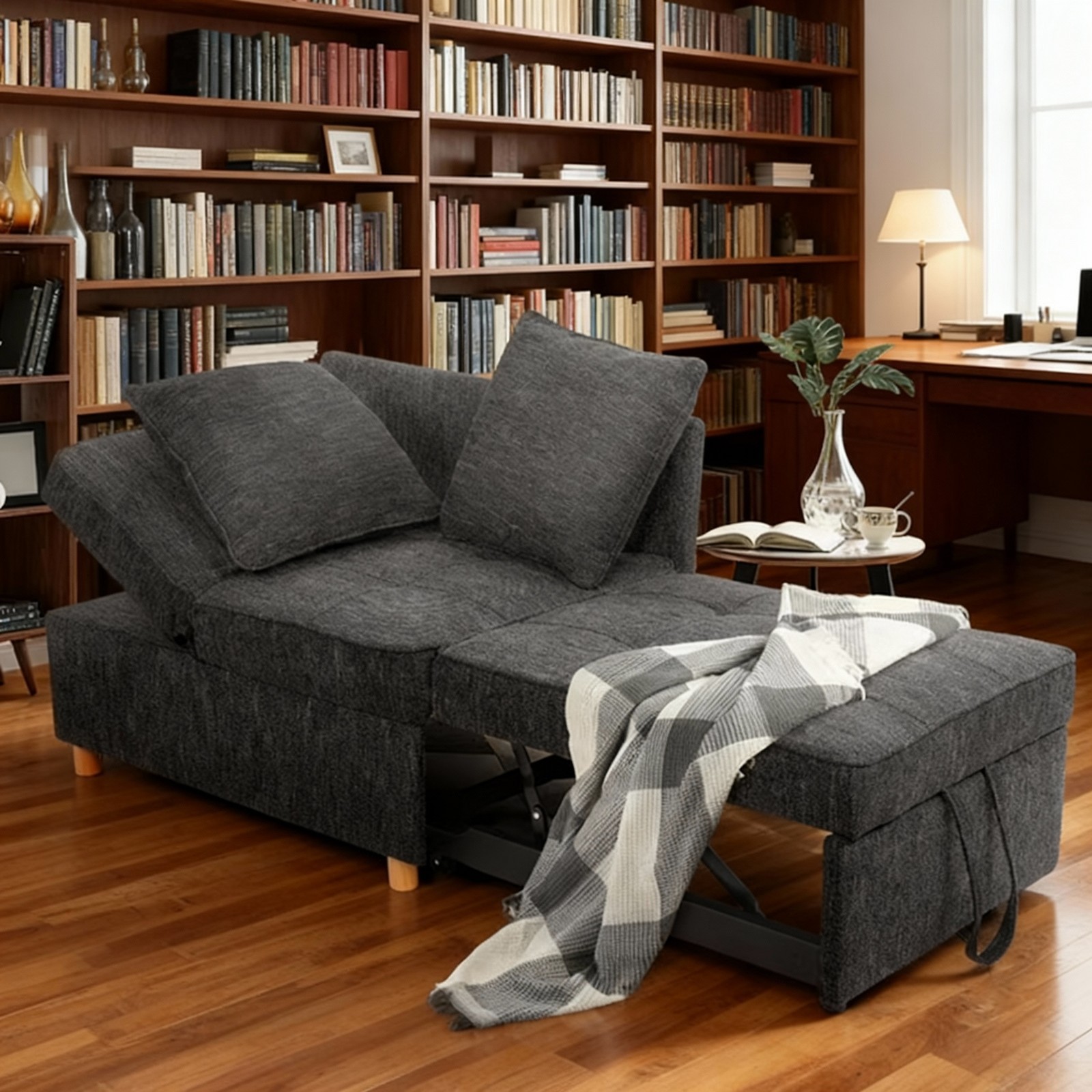 71" Convertible Small Couch w/Pull Out Bed,Loveseat Sleeper Sofa for Living Room gallery