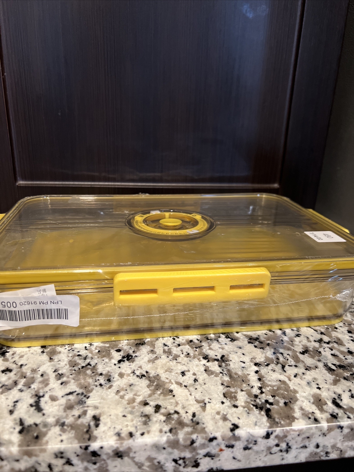 Kitchen Storage Food organizer PET Seal Fruit Vegetable Fresh box Yellow gallery