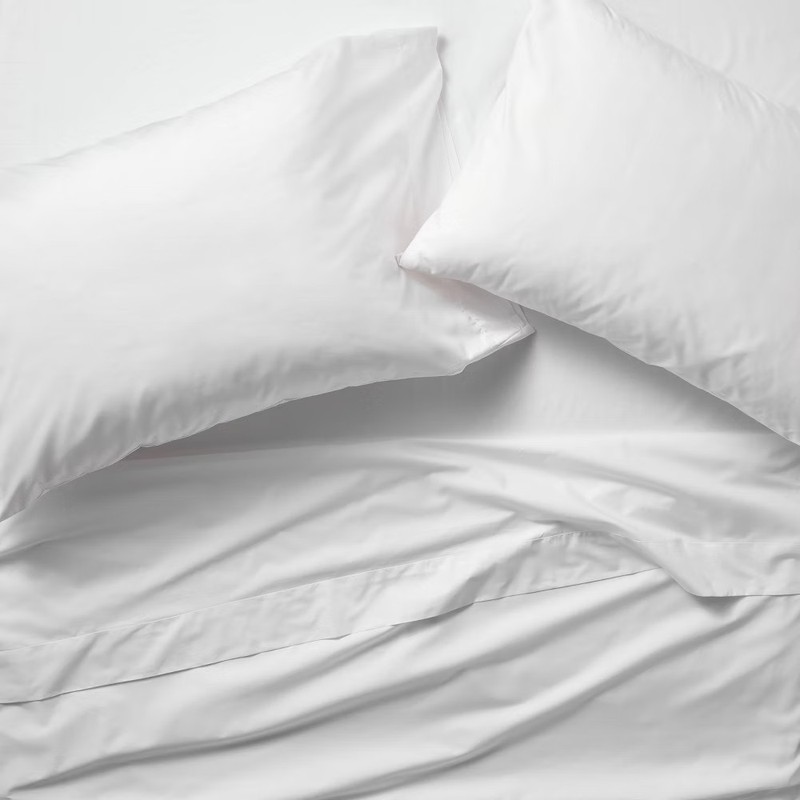 400 Thread Count Percale Sheet Set Dark - Casaluna gallery
