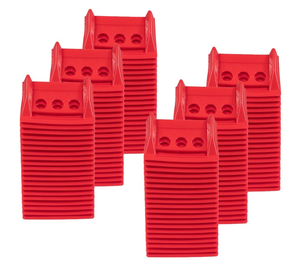 120Pc Red 4"x6" Flatbed Edge Protectors w/ Carrying Case Strap Corner Protector gallery