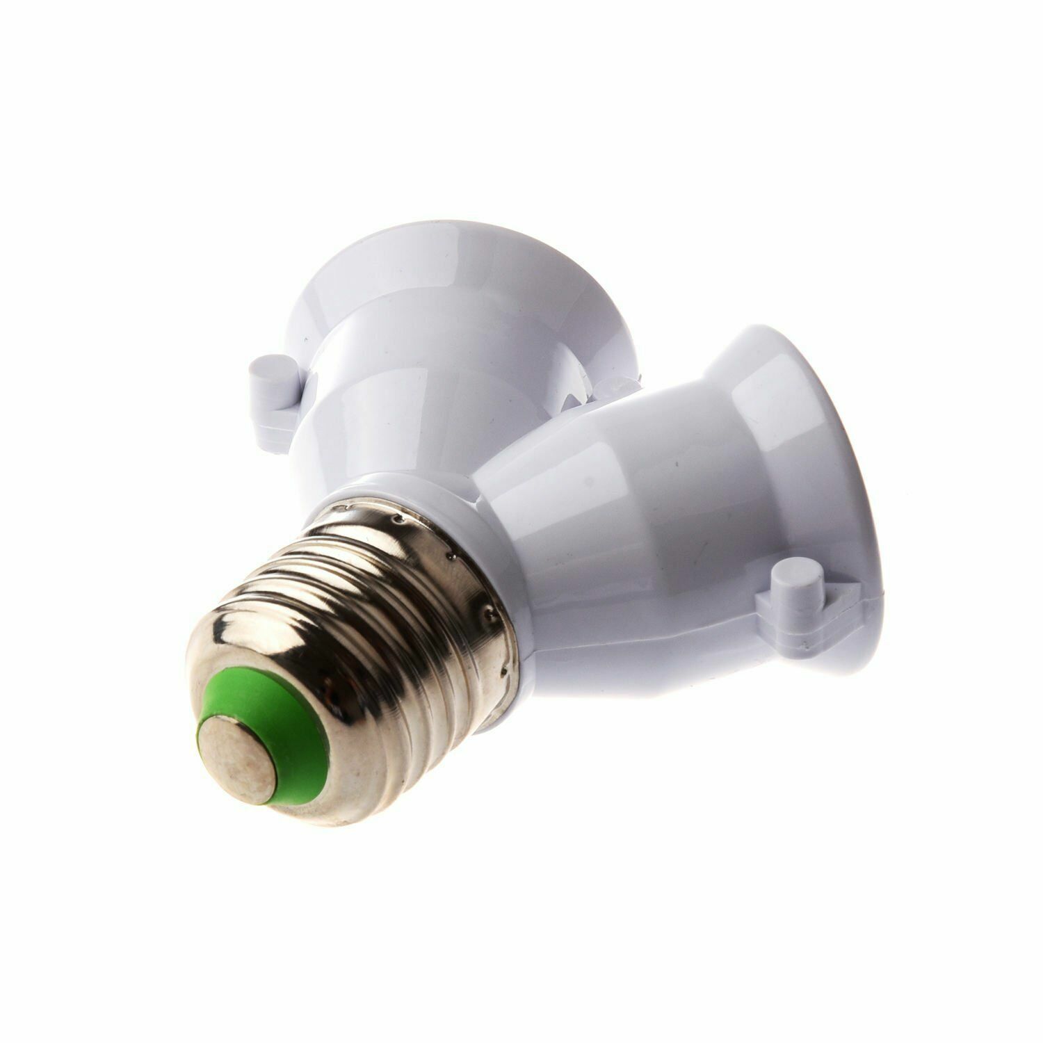 E27 1 to 2 LED Light Lamp Bulb Adapter Converter Split Splitter Base Socket HO gallery
