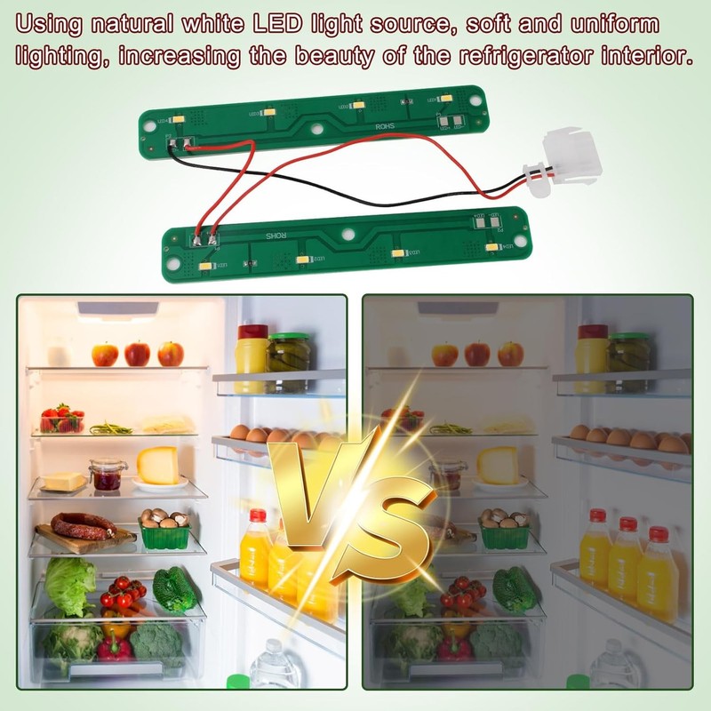 Refrigerator Light Assy Module Fits for Whirlpool W11042554 W11527432 W11387579 gallery