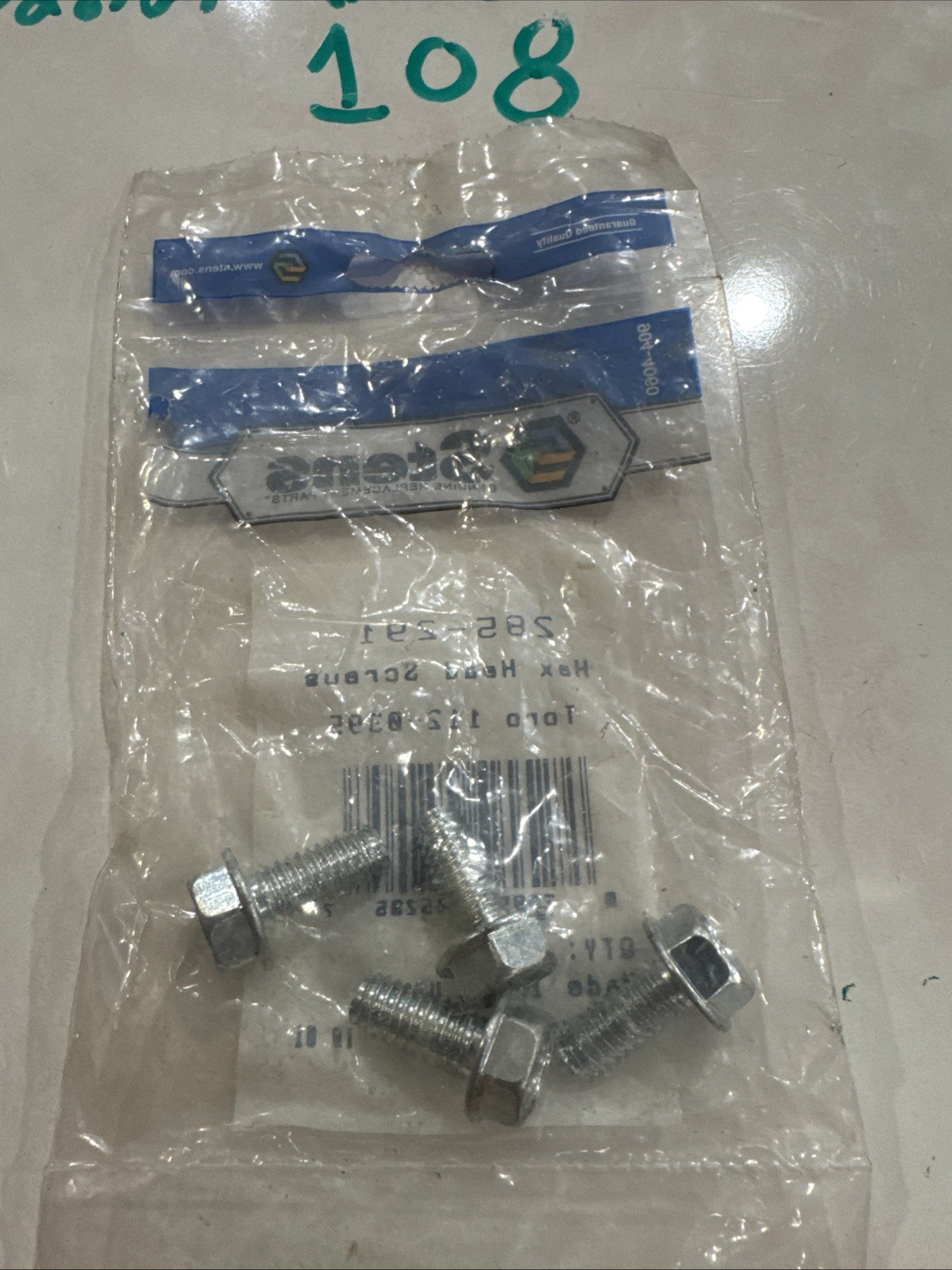 Stens 285-291 Hex Head Screws For Genuine Toro 112-0395 4 Screws In 1 Bag gallery