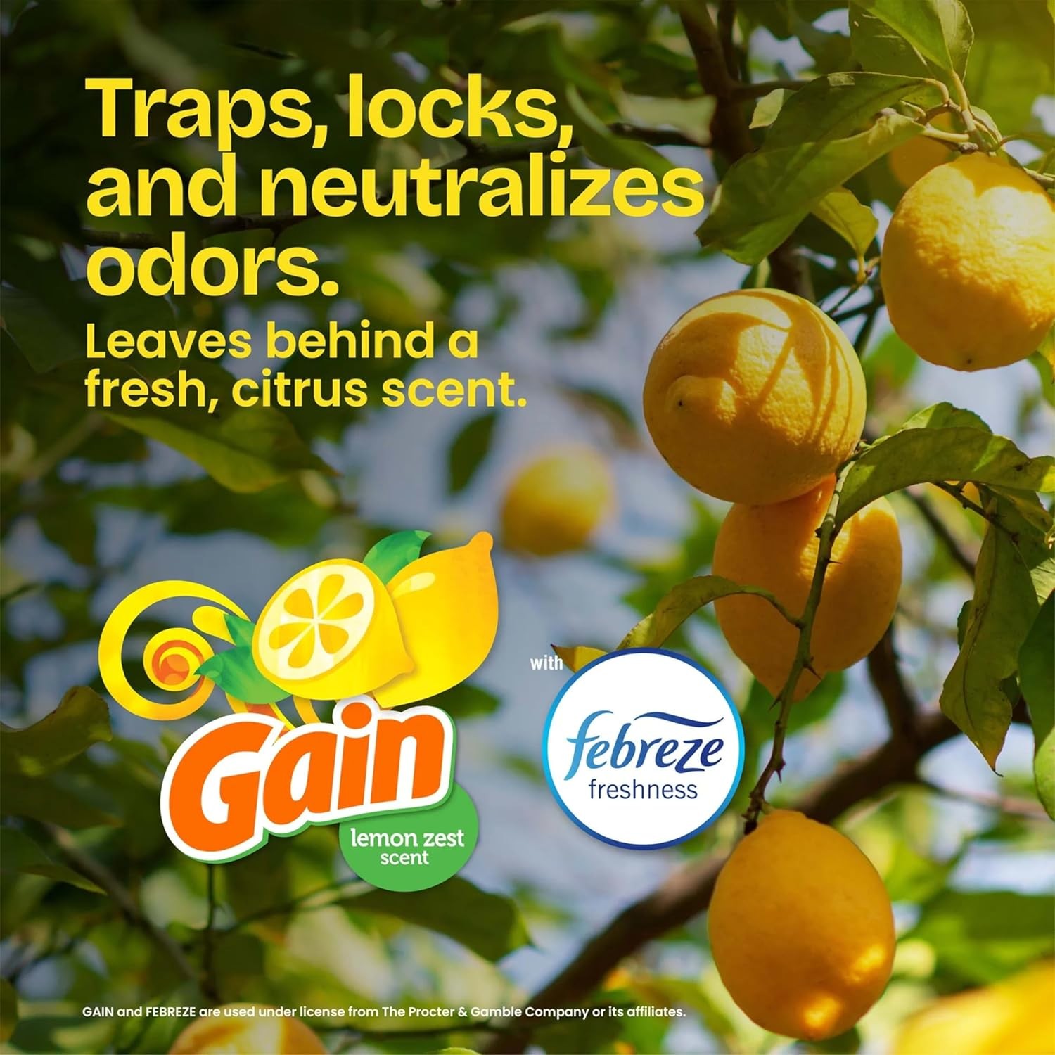 Glad ForceFlex Tall Kitchen Drawstring Trash Bags, 13 Gal, Gain Lemon Zest, 40 gallery