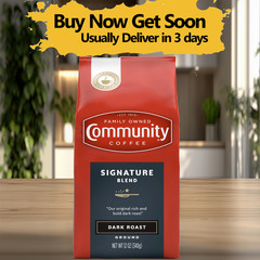 Community Coffee Breakfast Blend Medium Roast Ground Coffee 12oz Carton