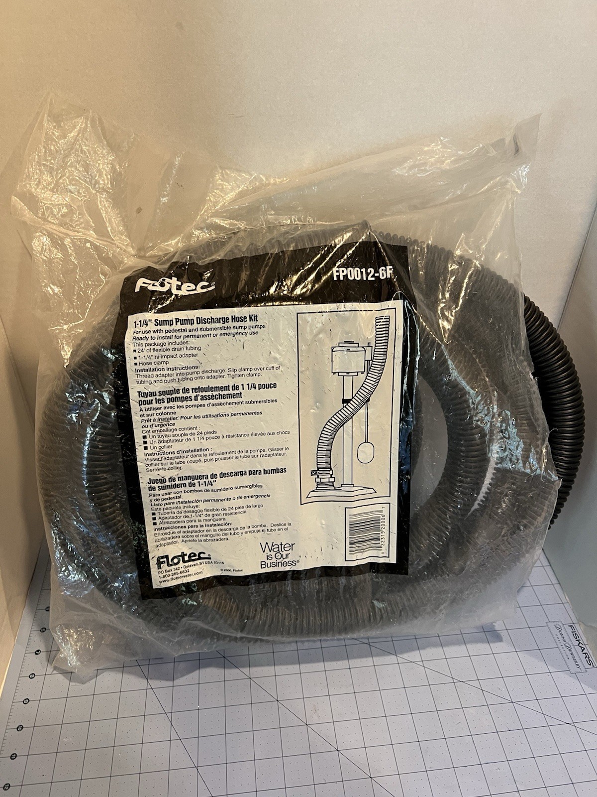 Flotec FP0012-6F 1-1/4" Sump Pump Discharge Hose Kit NOS gallery